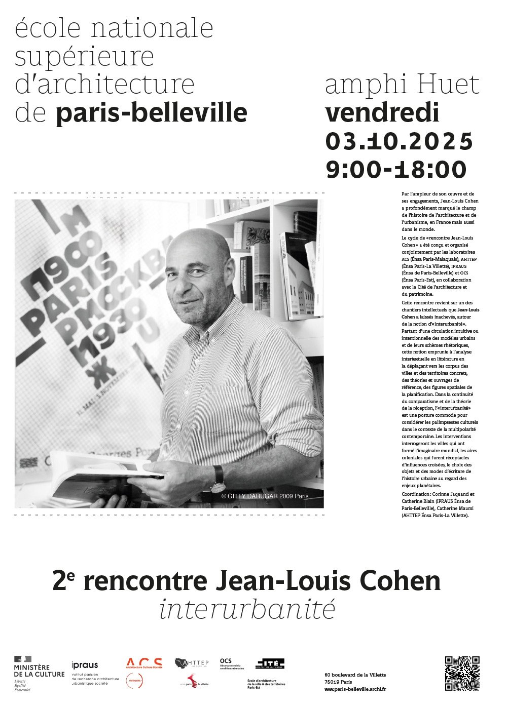 Deuxième rencontre Jean-Louis Cohen : « Interurbanité » Deuxième rencontre Jean-Louis Cohen : « Interurbanité »