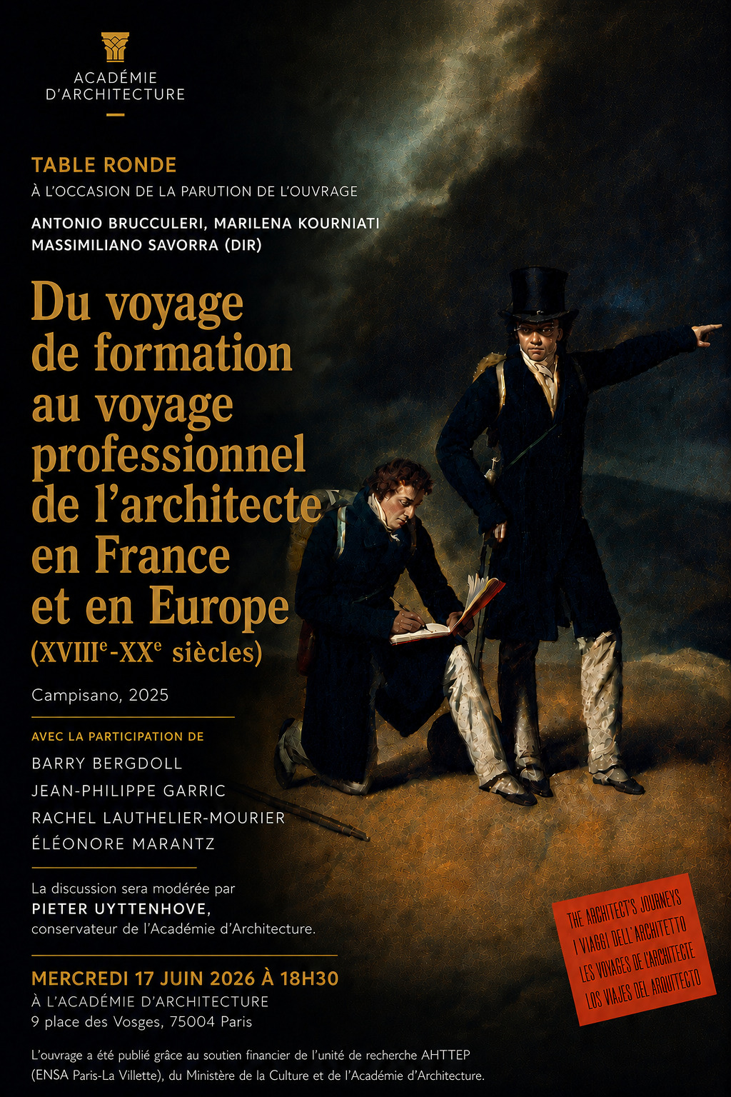 Du voyage de formation au voyage professionnel de l'architecte en France et en Europe (XVIIIe-XXe siècles)
