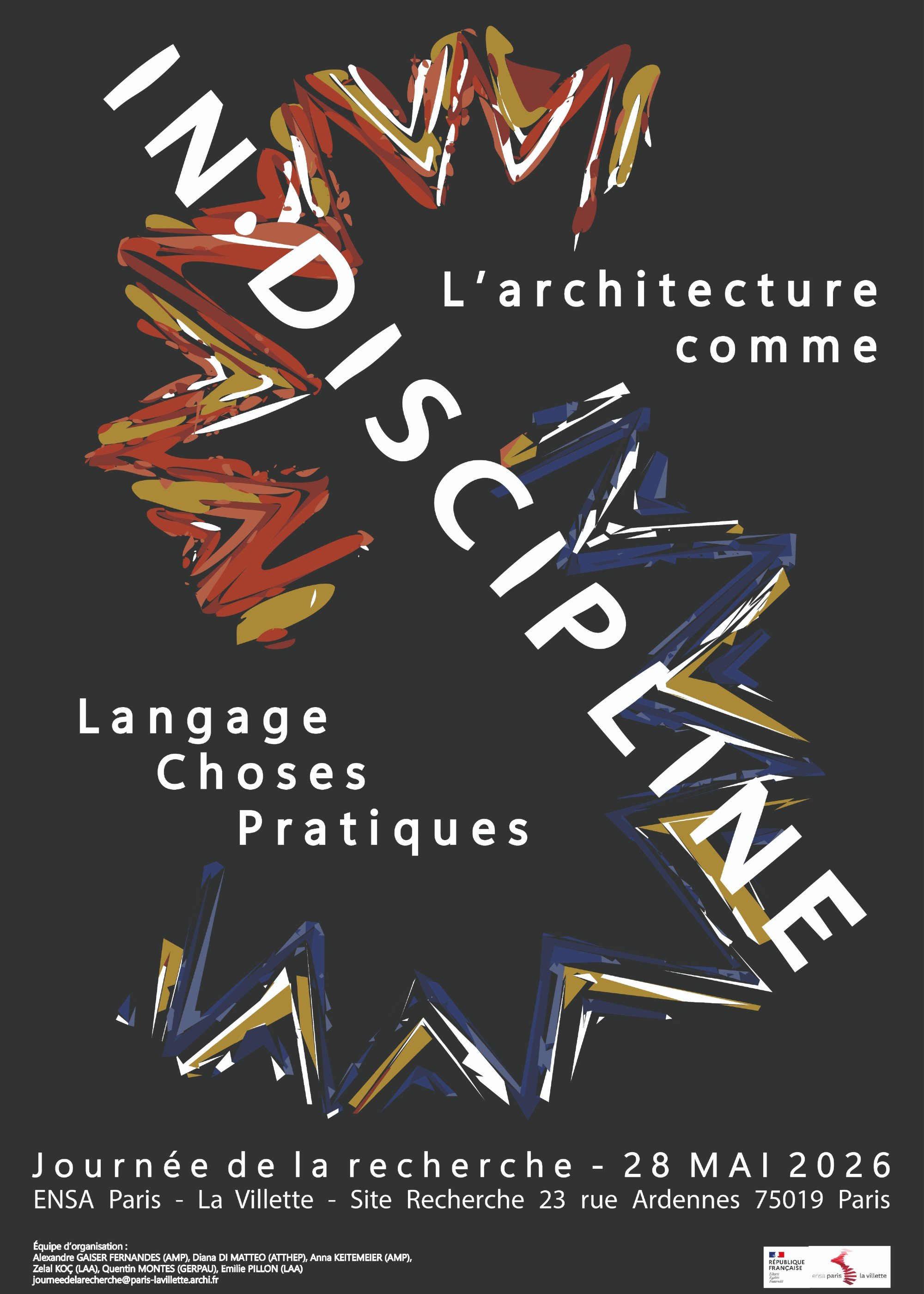 Langages, choses, pratiques : l'architecture comme in·discipline